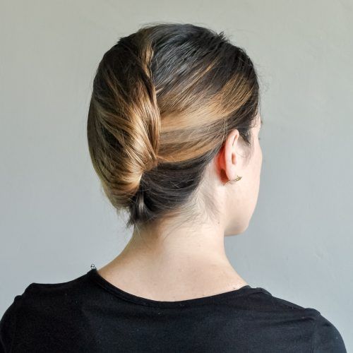 Sleek French Knot Hairstyles With Curls (Photo 2 of 20)