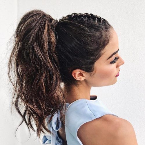 Straight Triple Threat Ponytail Hairstyles (Photo 10 of 20)