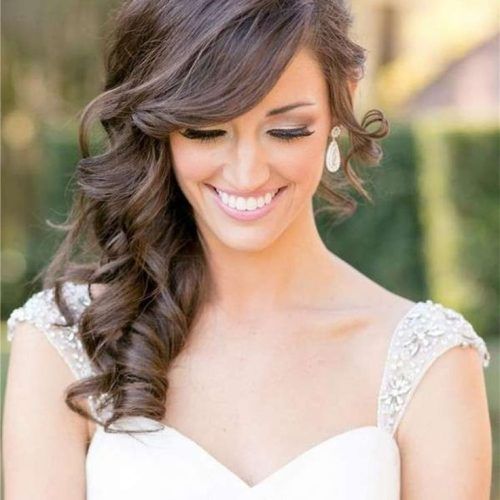 Tender Shapely Curls Hairstyles For A Romantic Wedding Look (Photo 10 of 20)