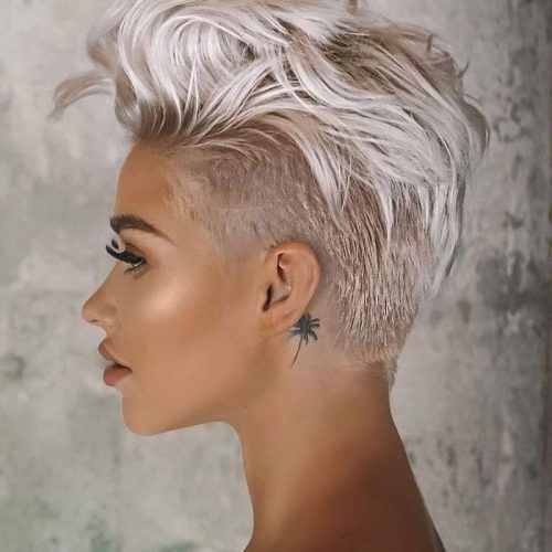 Undercut Pixie Hairstyles With Hair Tattoo (Photo 5 of 20)