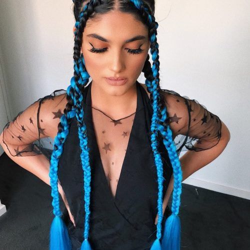 Blue Braided Festival Hairstyles (Photo 3 of 20)