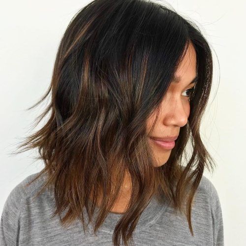 Disconnected Brown Shag Long Hairstyles With Highlights (Photo 17 of 20)
