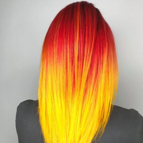 Red And Yellow Highlights In Braid Hairstyles (Photo 19 of 20)