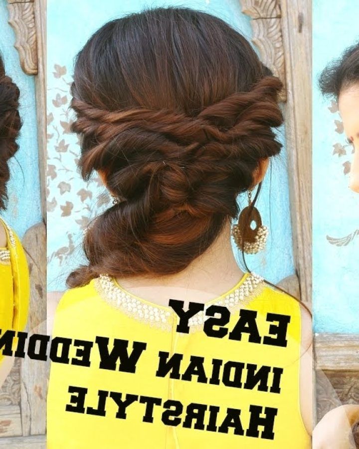 15 Inspirations Braided Hairstyles for Long Hair Indian Wedding