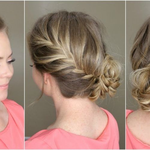 Chunky Two French Braid Hairstyles With Bun (Photo 6 of 15)