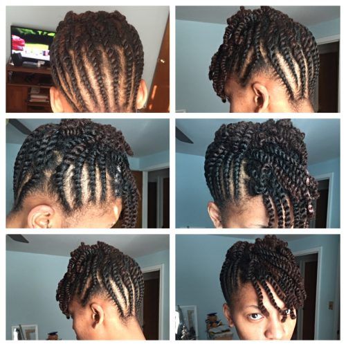 2 Strand Twist Updo Hairstyles (Photo 2 of 15)