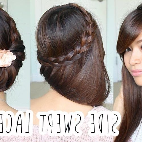 Messy Pony Hairstyles With Lace Braid (Photo 12 of 20)