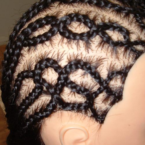 Criss-Crossed Braids With Feed-In Cornrows (Photo 12 of 15)