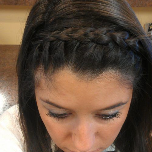 Braided Headband Hairstyles For Curly Hair (Photo 12 of 20)