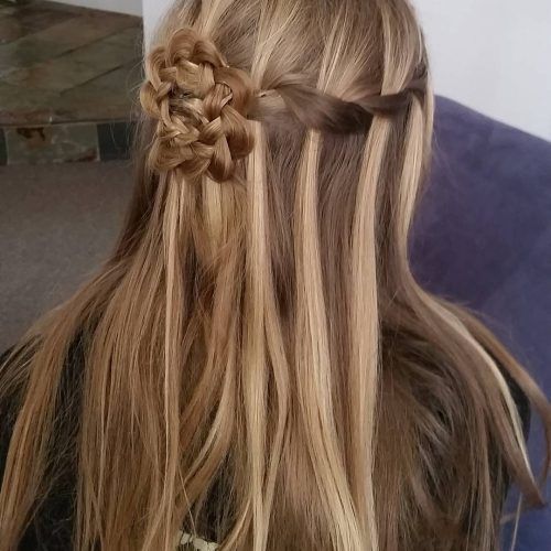 French Braids In Flower Buns (Photo 15 of 15)
