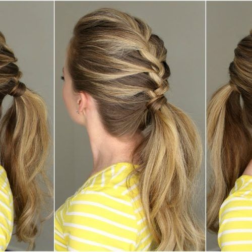 French Braid Hairstyles With Ponytail (Photo 2 of 20)