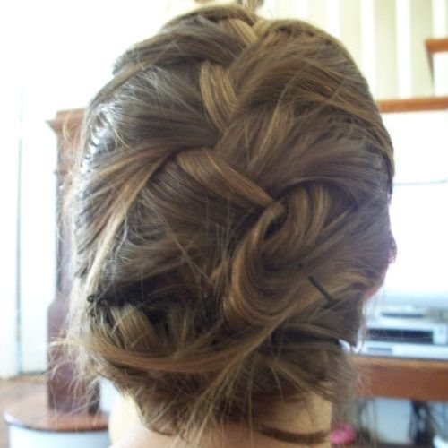 Pinned Up French Plaits Hairstyles (Photo 6 of 15)