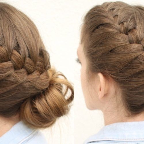 Updo Hairstyles With French Braid (Photo 3 of 15)
