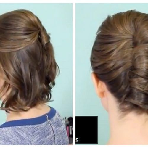 Updos For Fine Short Hair (Photo 14 of 15)