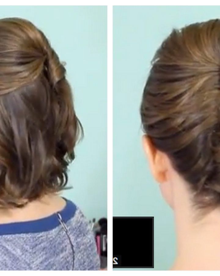 15 Inspirations French Twist Updo Hairstyles for Short Hair