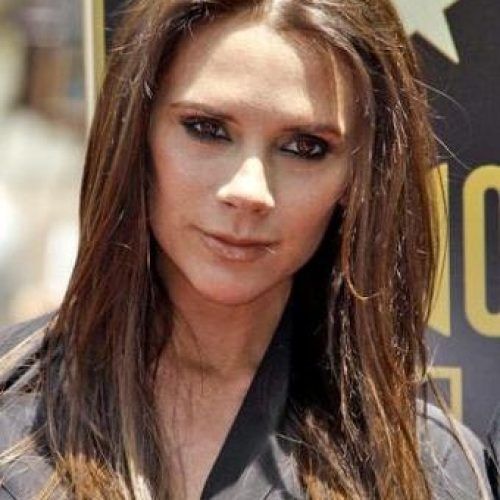 Victoria Beckham Long Hairstyles (Photo 15 of 15)