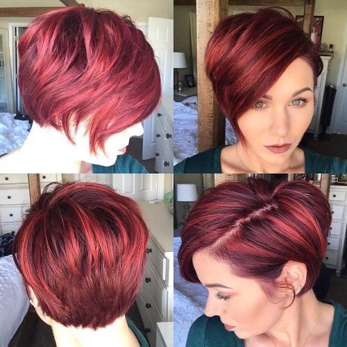 Highlighted Pixie Bob Hairstyles With Long Bangs (Photo 9 of 20)