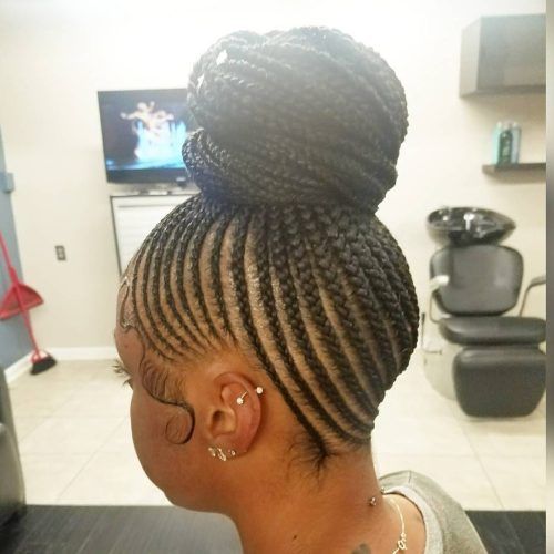 Cornrows Hairstyles For Long Ponytail (Photo 10 of 20)