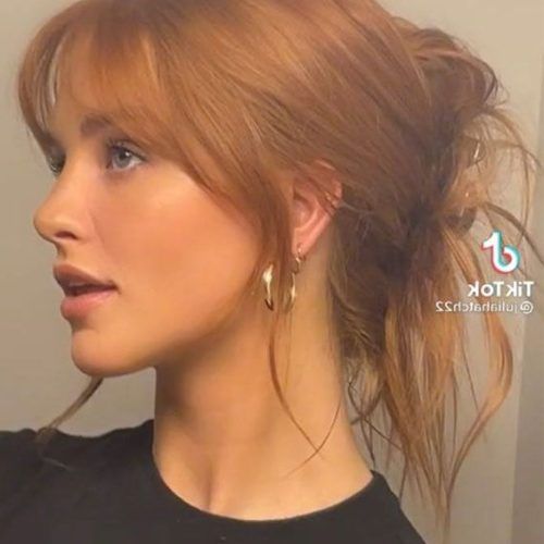 Lush Curtain Bangs For Mid-Length Ginger Hair (Photo 4 of 15)