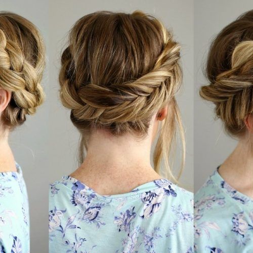 Pony Hairstyles With Wrap Around Braid For Short Hair (Photo 10 of 20)