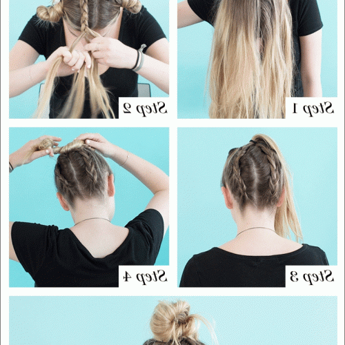 Pony Hairstyles With Wrap Around Braid For Short Hair (Photo 19 of 20)
