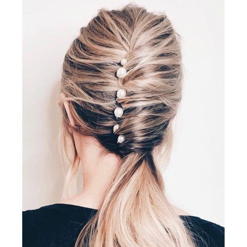 Trendy Ponytail Hairstyles With French Plait (Photo 13 of 20)
