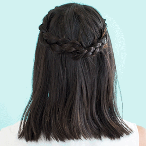 Wavy Side Ponytails With A Crown Braid (Photo 6 of 20)