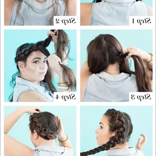 Pony Hairstyles With Wrap Around Braid For Short Hair (Photo 8 of 20)