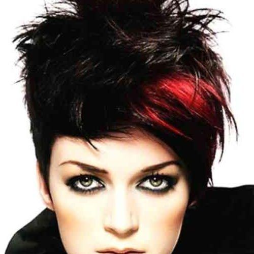 Red And Black Short Hairstyles (Photo 7 of 20)