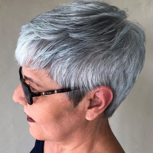 Gray Short Pixie Cuts (Photo 5 of 20)