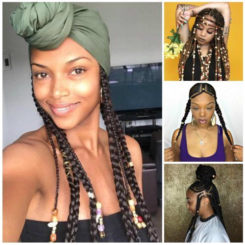 Loose Braided Hairstyles With Turban (Photo 2 of 20)