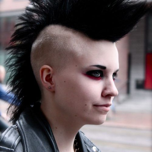 Rocker Girl Mohawk Hairstyles (Photo 7 of 20)