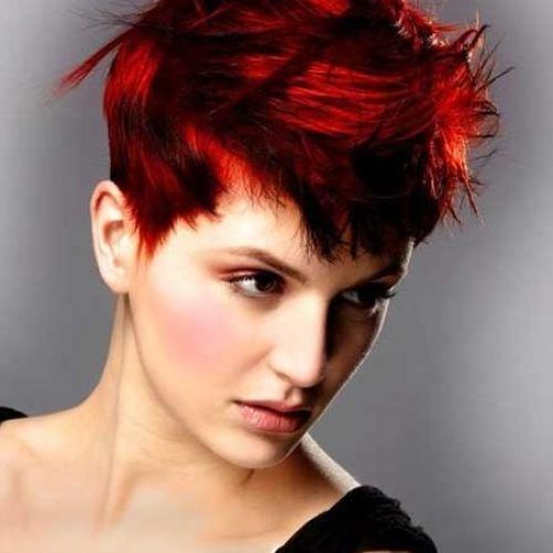 Short Hairstyles With Red Highlights (Photo 5 of 20)