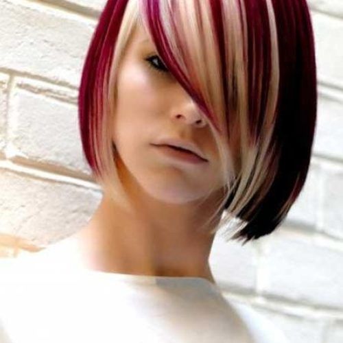 Short Hairstyles With Red Highlights (Photo 12 of 20)