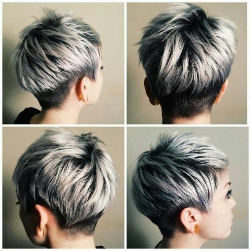 Ash Blonde Pixie Hairstyles With Nape Undercut (Photo 2 of 20)