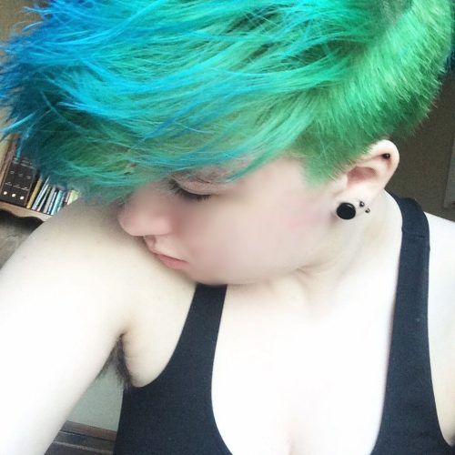 Aqua Green Undercut Hairstyles (Photo 3 of 20)