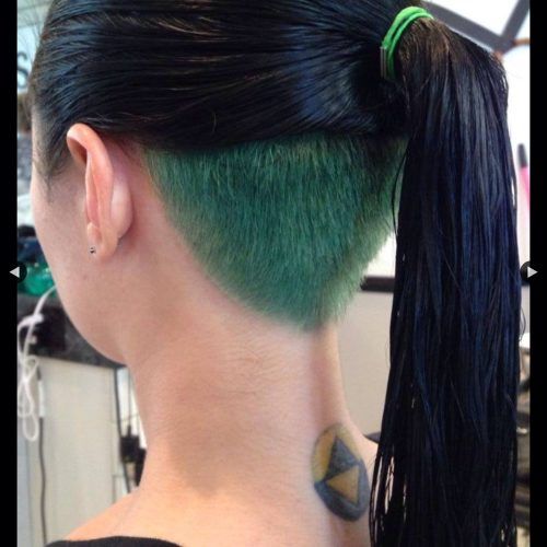 Aqua Green Undercut Hairstyles (Photo 8 of 20)