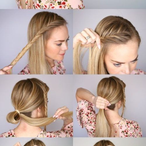 French Braid Crown And Bun Updo (Photo 9 of 15)