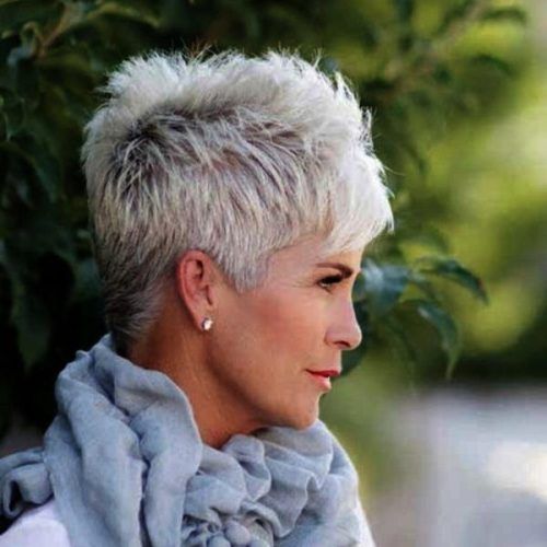 Gray Pixie Haircuts For Older Women (Photo 2 of 20)