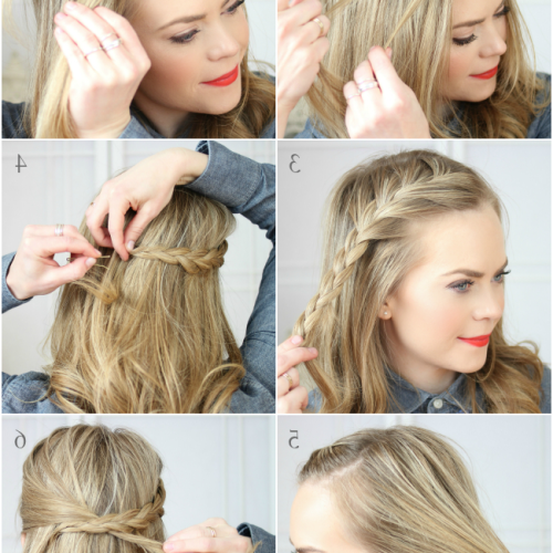 Asymmetrical French Braided Hairstyles (Photo 12 of 20)