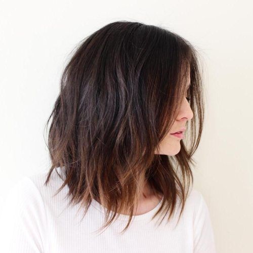 Point Cut Bob Hairstyles With Caramel Balayage (Photo 7 of 20)