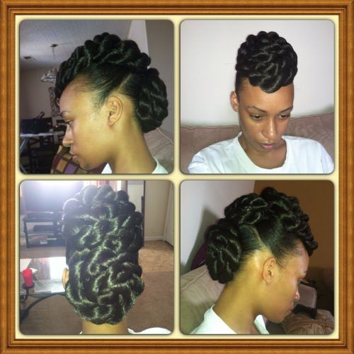 Twisted Faux Hawk Updo Hairstyles (Photo 4 of 20)