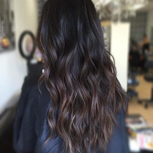 Black To Light Brown Ombre Waves Hairstyles (Photo 15 of 20)