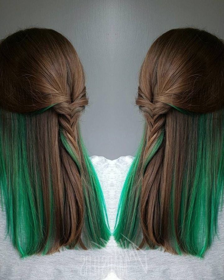 Blonde Hairstyles with Green Highlights