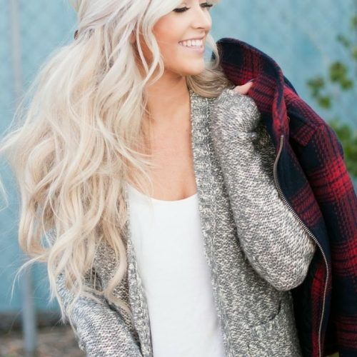 White Blonde Curls Hairstyles (Photo 10 of 20)