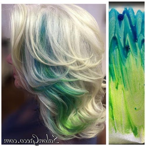 Blonde Hairstyles With Green Highlights (Photo 3 of 20)