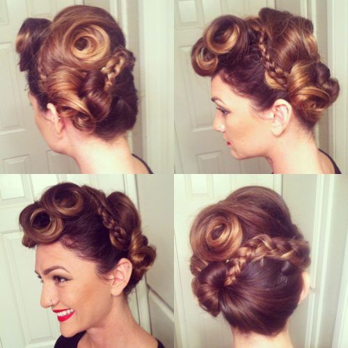 Vintage Inspired Braided Updo Hairstyles (Photo 1 of 20)