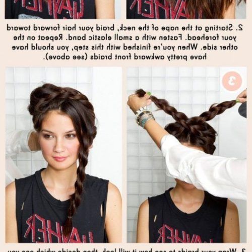 Forward Braided Hairstyles With Hair Wrap (Photo 9 of 20)