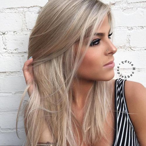 Platinum Layered Side Part Hairstyles (Photo 12 of 20)