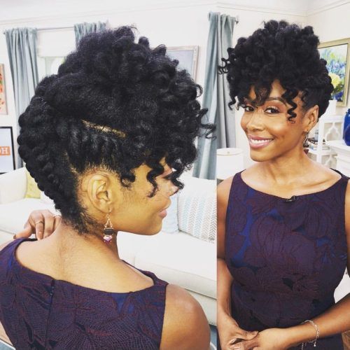 Updo Hairstyles For Black Women With Natural Hair (Photo 5 of 15)